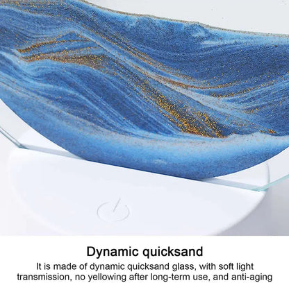 RGB LED Sandscape Table Lamp with Moving Sand Art