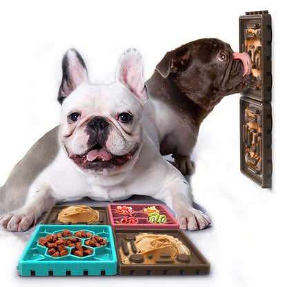 Peanut Lick Pad Slow Feeder Dog Licking Mat with Suction