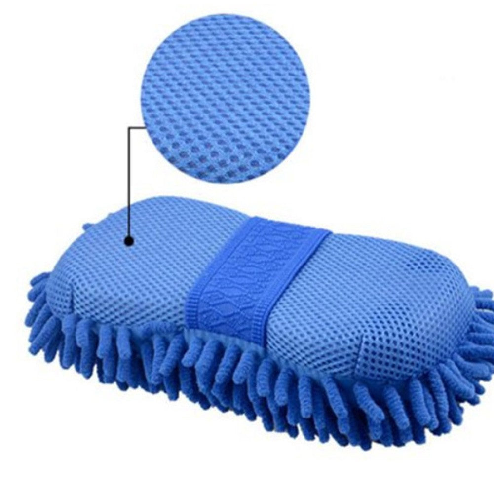 Chenille Coral Car Wash Gloves - Double-sided Cleaning Tools