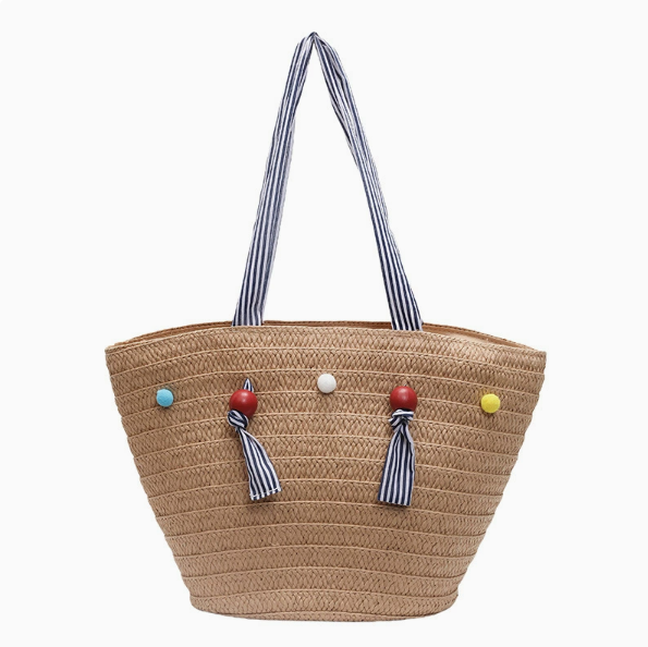 Large Capacity Women's Straw Beach Tote Bag (2020)