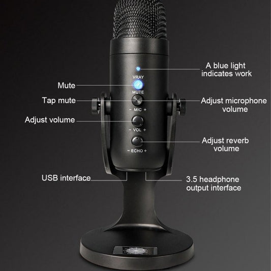 USB Microphone for Mobile Gaming and Live Recording