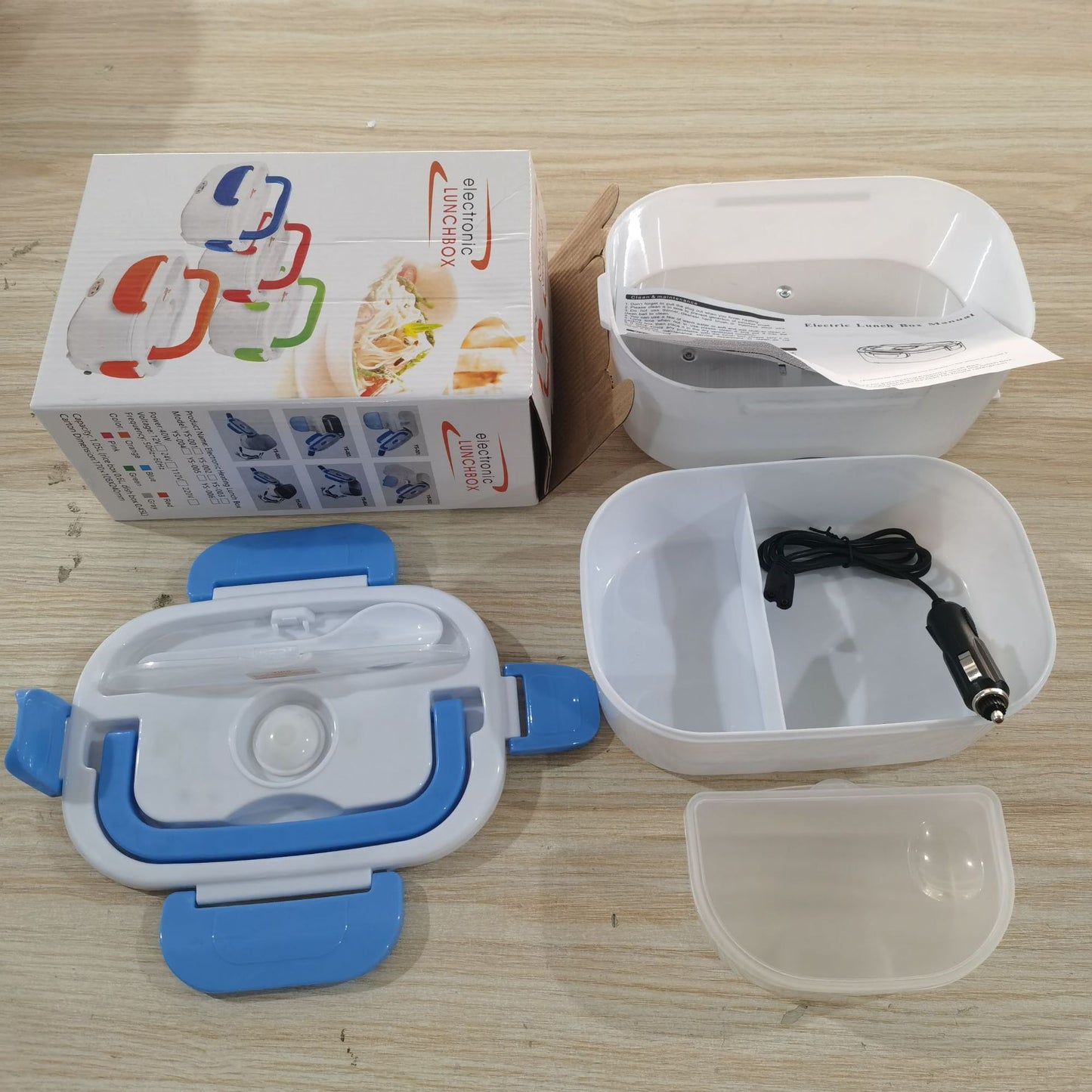 Double-Layer Stainless Steel Heated Lunch Box