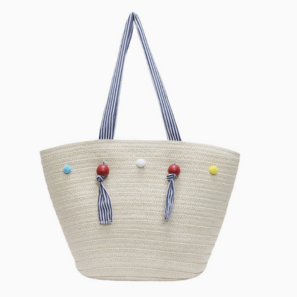 Large Capacity Women's Straw Beach Tote Bag (2020)