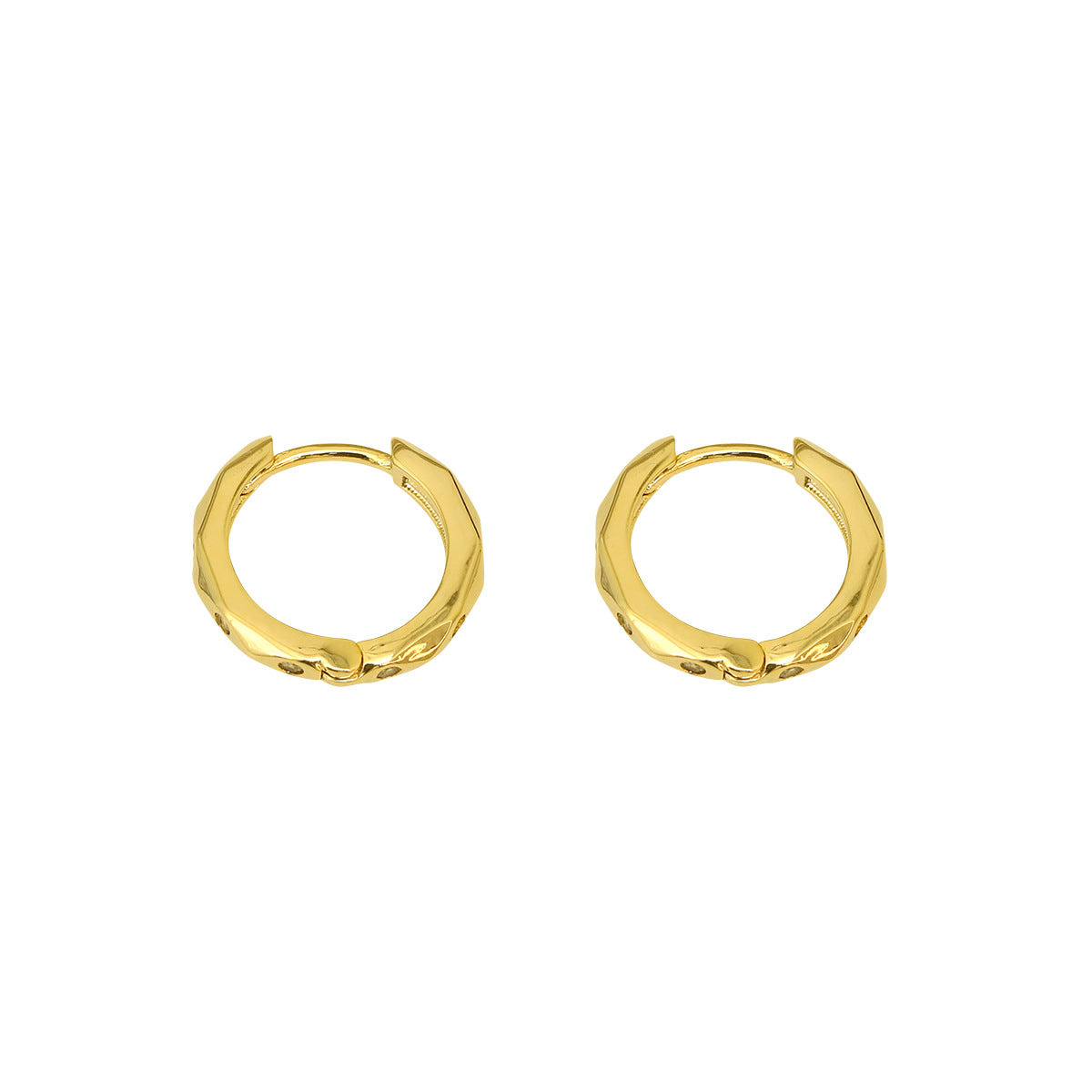 HYACINT Minimalist 14K Gold Hoop Earrings (Korea)