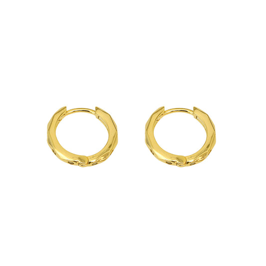 HYACINT Minimalist 14K Gold Hoop Earrings (Korea)